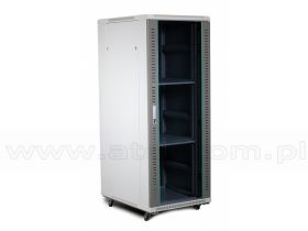 Szafa rack 32U, 19", 800mm gł., drzwi szklane