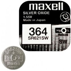 Bateria srebrowa do zegarka SR621SW 364 1,55V Maxell BLISTER 1szt.