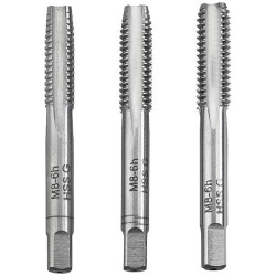 kwb 443306 Tap Tool Kit M6 DIN 352 HSS 3-piece polished for threads