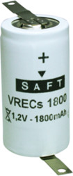 Nickel-cadmium-battery, 1.2 V, 1.8 Ah, KR22C429, Cs, soldering lug, SA 71018 201 062