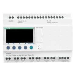Sterownik programowalny 26 wejść/wyjść 24V DC RTC/LCD Zelio SR3PACK2BD