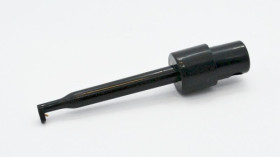 Chwytak pomiarowy haczykowy czarny, długość 55mm