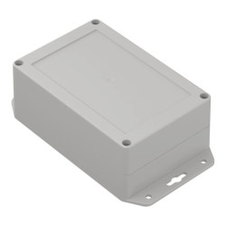 ZP150.100.60SUJp-IP67 TM PC - Obudowa hermetyczna ZP150.100.60 jasny dół z uszami - bezbarwna góra z uszczelką zalewaną i tulejk