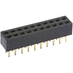 econ connect FHS43D8G SIL Socket 2 rows of 4 pins each standard