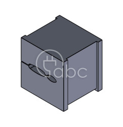 Moduł uszczelniający KT specjalny, mały, KT Tele2, z otworami, RJ10/RJ45, 41258