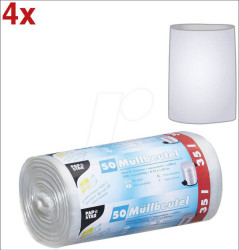 12460 PAPSTAR waste bags, 4x50 pcs, 35 litres