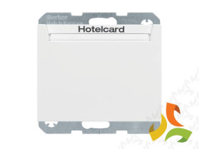 BERKER K.1 Wyłącznik przekaźnikowy na kartę hotelową biały połysk 16417119 HAGER