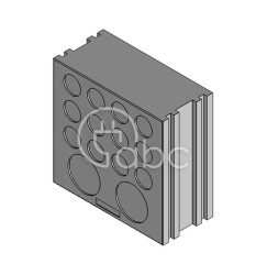 Moduł uszczelniający KT-DT duży, KT-DT 1, z 14 otworami wielozakresowymi, 41500