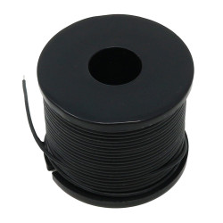 Silicone Cover Stranded-Core Wire - 50ft 30AWG Black