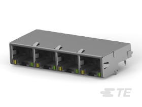 Złącze RJ45 Żeński Złącze RJ45 Montaż na płytce CAT 5 TE Connectivity, 90° 8-żyłowe