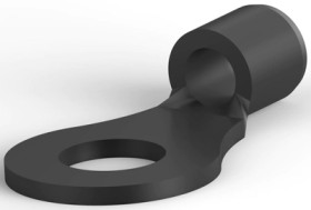 Uninsulated ring cable lug, 1.0-2.6 mm², AWG 16, 4.34 mm, M4, gray, 34122