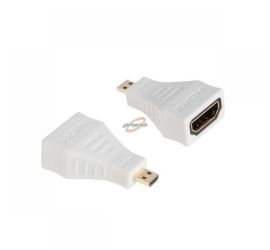PRZEJŚCIE GNIAZDO HDMI - WTYK MICRO HDMI BIALE