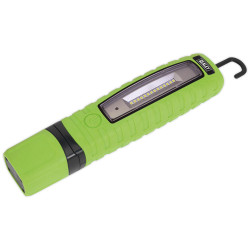 Sealey LED360G Rechargeable 360&#xB0; Inspection Light 14 SMD LED &amp; SMD 3W LED Green