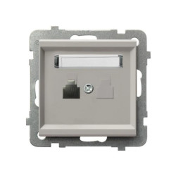 SONATA Gniazdo telefoniczne pojedyncze kaszmir GPT-1R/m/82