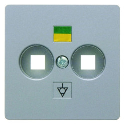 Płytka centralna do gniazda wyrównania potencjału alu B.1/B.7 Glas 14031404