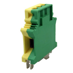 Złączka szynowa gwintowa 1-torowa ZJU2-35 żółto-zielona Ergom