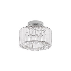 Plafon Galactico chromowane elementy klosz szklane kryształki do salonu LP-2383/1C CH Light Prestige