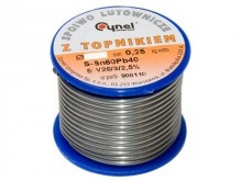 Cyna lutownicza 3mm 0.25kg (LC60) Sn60Pb40