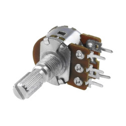 Potencjometr stereo 2x47kΩ KM+N obrotowy TELPOD balansu