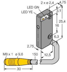 Bezzwrotny czujnik fotoelektryczny Turck VS4AP5RQ 3069430 1 szt.