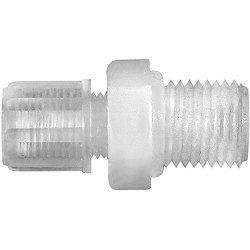Screw-in fitting, L 54 mm, 10 bar, PFA, for hose, 110914