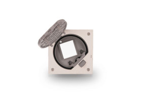 SIMON CONNECT Wkład z pokrywą bez gniazd stal nierdzewna KSE0/23/72 KONTAKT SIMON