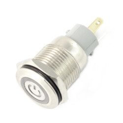 Przełącznik ON-OFF bistabilny - PBW-16APP - 2A 250V - płaski zielono/czerwony