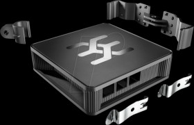 2887690000 Base housing for Raspberry Pi 4, u-maker, modular, black, IP20