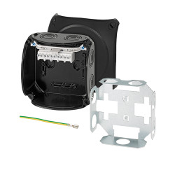 Skrzynka zaciskowa Poliwęglan 77 x 130 x 130mm Czarny IP66, IP67 HENSEL