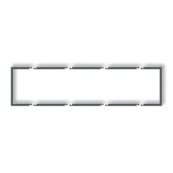 Ramka wypełniająca poczwórna serii DECO grafitowy mat 28DRW-4