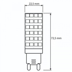 Żarówka LED G9 KAPSUŁKA 12W = 100W 1152lm 4000K Neutralna 360 LUMILED