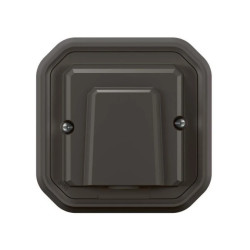 NOWE PLEXO 55 Wyjście kablowe z zaciskiem komplet podtynkowy 20A - 230V AC antracyt 069899L