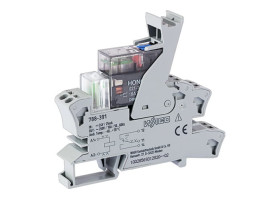 Moduł przekaźnika 24V dc WAGO SPDT 16A Szyna DIN bieguny 1