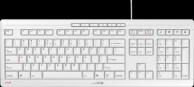 JK-8500EU-0 Keyboard - USB - white-grey - US