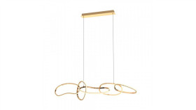 Lampa Wisząca Cholet Kolor Francuskie Złoto Metal/Aluminium, Tworzywo...