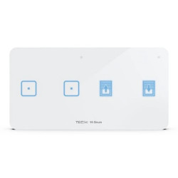 SINUM WSZ-22m L Włącznik światła dwupolowy + włącznik rolet lewy kolor biały