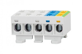 Złączka szynowa ZU 5-torowa (5x50mm2) /3L+N+PE/ Al/Cu