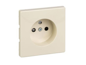 MERTEN D-LIFE Płytka czołowa gniazda z uziemieniem z przesłonami kremowy MTN2530-4044 SCHNEIDER ELECTRIC