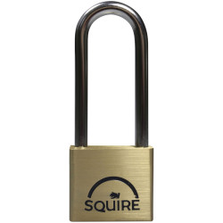 Squire LN4/2.5 LN4LS Lion Brass Padlock 5-Pin 40mm - 65mm Long Shackle