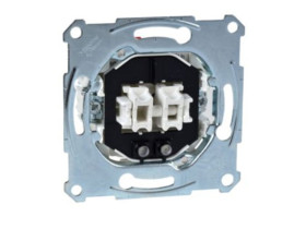 MERTEN Wyłącznik podwójny świecznikowy z sygnalizacją załączenia podtynkowy zaciski bezśrubowe MTN3105-0000 SCHNEIDER ELECTRIC