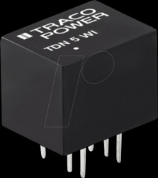 TDN 5-2422WI DC/DC converter, TDN 5WI series, 5 W, 9-36/±12 VDC, DIP