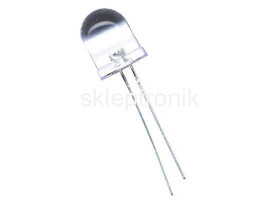 Dioda led 10mm żółta bezb. 2cd 20mA 5szt