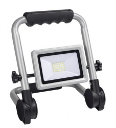 Oprawa przenośna Flexi 30W LED, składany stojak, 2400lm, 4000K, 1,5m guma, srebrna / 47993