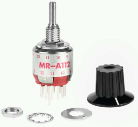 Rotary switch, 1 pole, 12 stage, 30°, interrupting, 250 mA, 125 V, MRAN112-A