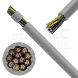 Kabel sterowniczy OPVC-JZ 12x1,5mm2 szary 300/500V numerowany olejoodporny linka TKD