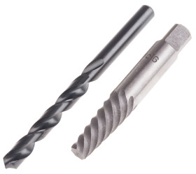 Wykrętarka do śrub, l. elementów: 2, w zestawie: Nr 6, 9.5 mm, Stal