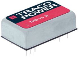 DC converter, 9-18 VDC, 15 W, 1 output, 5.1 VDC, 90 % efficiency, THD 15-1211N