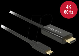 85292 USB C plug to HDMI plug, DP Alt mode, 3 m.