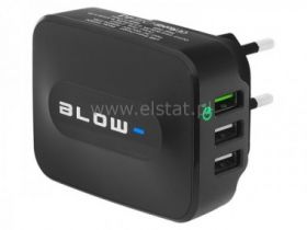 Ładowarka sieciowa 3x USB; QC 3.0; szybka