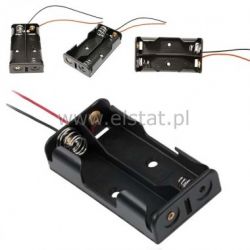 Koszyk na baterie 2XR6 ( II ) 1 strona + kable